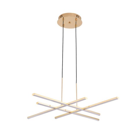 Lampa wisząca CRISS CROSS LED złota 78 cm Lampa wisząca CRISS CROSS LED złota 78 cm