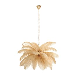 Lampa wisząca EMU pióra beżowe 100 cm