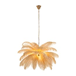 Lampa wisząca EMU pióra beżowe 100 cm