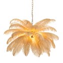 Lampa wisząca EMU pióra beżowe 100 cm