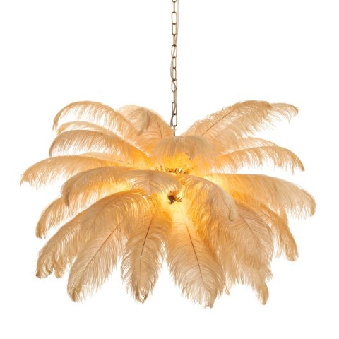 Lampa wisząca EMU pióra beżowe 100 cm Lampa wisząca EMU pióra beżowe 100 cm