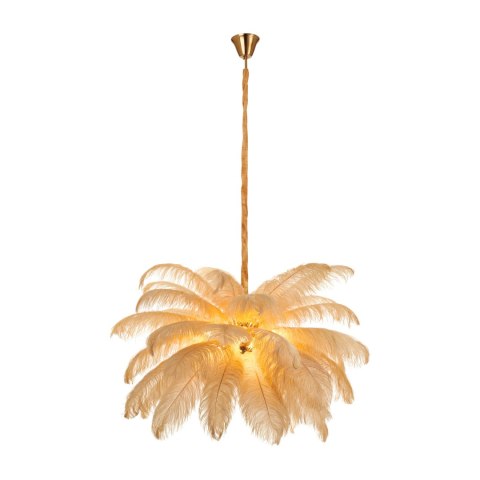Lampa wisząca EMU pióra beżowe 100 cm Lampa wisząca EMU pióra beżowe 100 cm