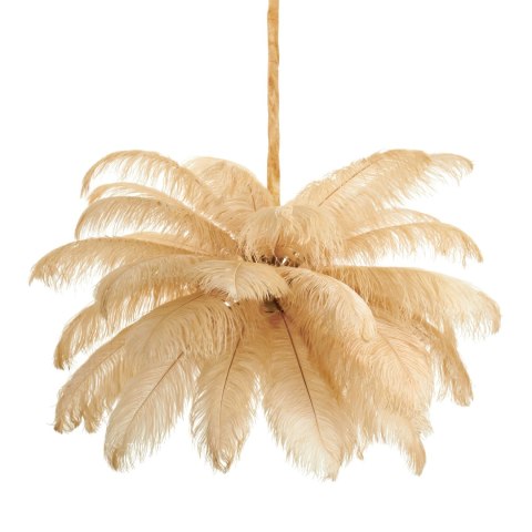 Lampa wisząca EMU pióra beżowe 100 cm Lampa wisząca EMU pióra beżowe 100 cm