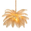 Lampa wisząca EMU pióra beżowe 100 cm