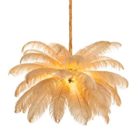 Lampa wisząca EMU pióra beżowe 100 cm Lampa wisząca EMU pióra beżowe 100 cm