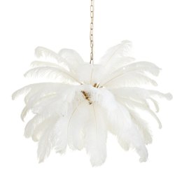 Lampa wisząca EMU pióra białe 100 cm