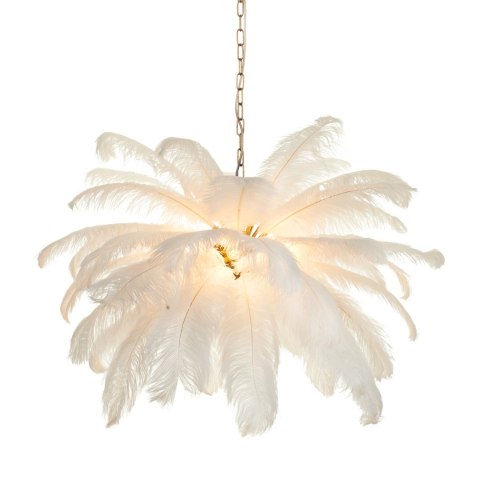 Lampa wisząca EMU pióra białe 100 cm Lampa wisząca EMU pióra białe 100 cm