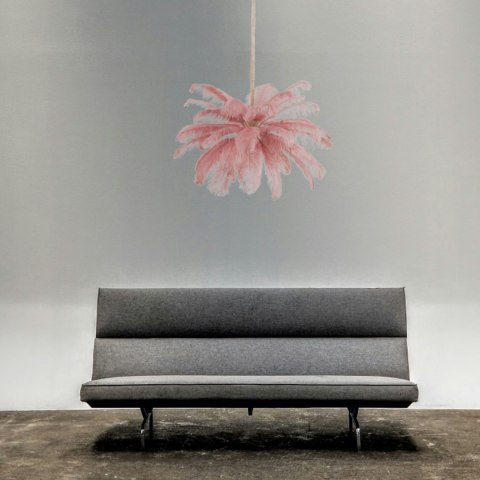 Lampa wisząca EMU pióra białe 100 cm Lampa wisząca EMU pióra białe 100 cm