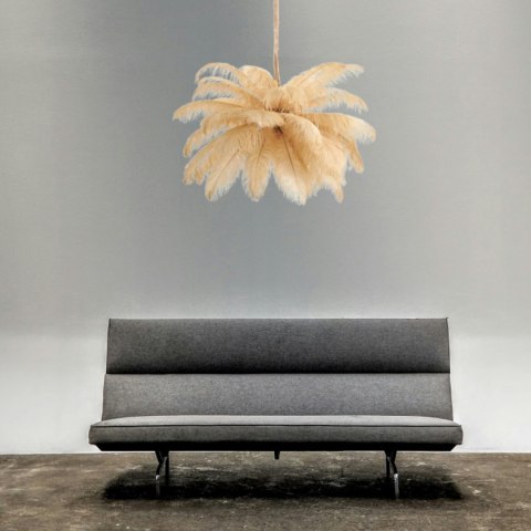 Lampa wisząca EMU pióra białe 100 cm Lampa wisząca EMU pióra białe 100 cm