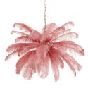 Lampa wisząca EMU pióra różowe 100 cm