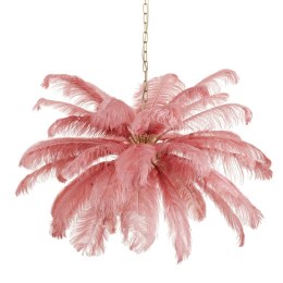 Lampa wisząca EMU pióra różowe 100 cm