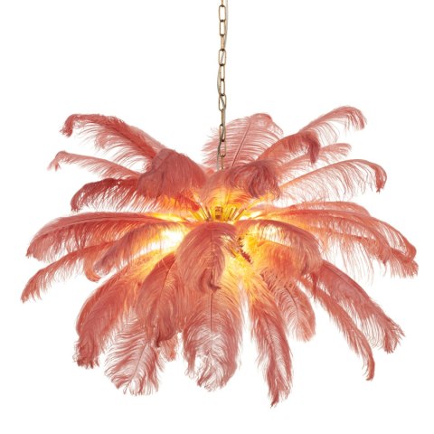 Lampa wisząca EMU pióra różowe 100 cm Lampa wisząca EMU pióra różowe 100 cm