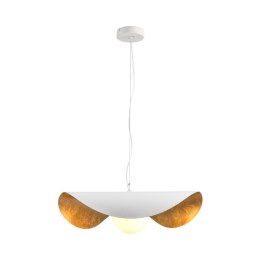 Lampa wisząca ENZO biało złota 40 cm