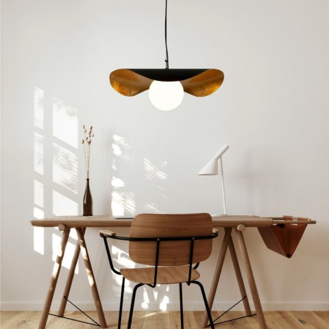 Lampa wisząca ENZO biało złota 40 cm Lampa wisząca ENZO biało złota 40 cm
