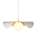 Lampa wisząca ENZO biało złota 40 cm