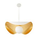 Lampa wisząca ENZO biało złota 40 cm