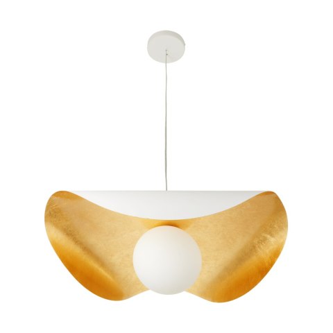 Lampa wisząca ENZO biało złota 40 cm Lampa wisząca ENZO biało złota 40 cm