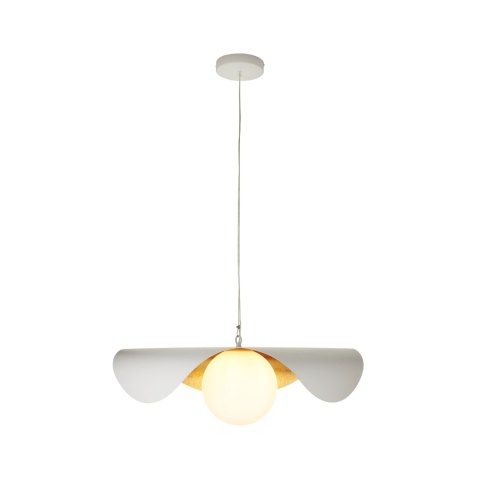 Lampa wisząca ENZO biało złota 40 cm Lampa wisząca ENZO biało złota 40 cm