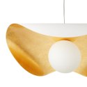 Lampa wisząca ENZO biało złota 60 cm
