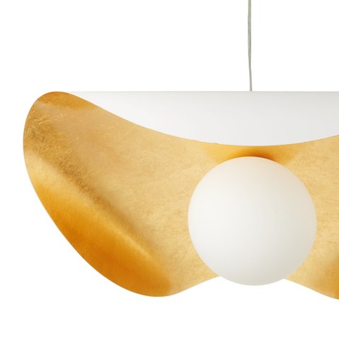 Lampa wisząca ENZO biało złota 60 cm Lampa wisząca ENZO biało złota 60 cm