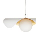 Lampa wisząca ENZO biało złota 60 cm