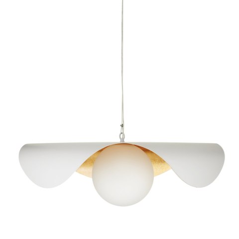 Lampa wisząca ENZO biało złota 60 cm Lampa wisząca ENZO biało złota 60 cm