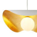 Lampa wisząca ENZO biało złota 60 cm