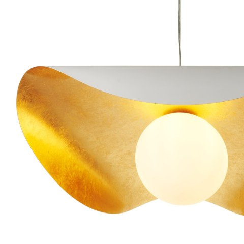 Lampa wisząca ENZO biało złota 60 cm Lampa wisząca ENZO biało złota 60 cm
