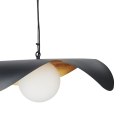 Lampa wisząca ENZO czarno złota 60 cm