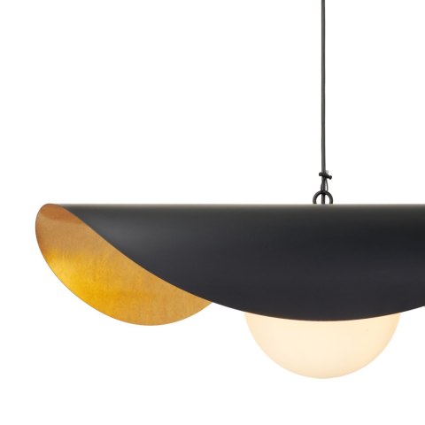 Lampa wisząca ENZO czarno złota 80 cm Lampa wisząca ENZO czarno złota 80 cm