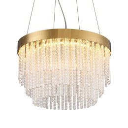 Lampa wisząca GLORIA LED kryształowa złota 40 cm