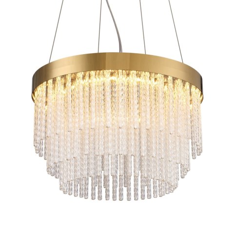 Lampa wisząca GLORIA LED kryształowa złota 40 cm Lampa wisząca GLORIA LED kryształowa złota 40 cm