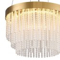 Lampa wisząca GLORIA LED kryształowa złota 40 cm