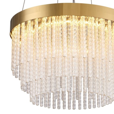 Lampa wisząca GLORIA LED kryształowa złota 40 cm Lampa wisząca GLORIA LED kryształowa złota 40 cm