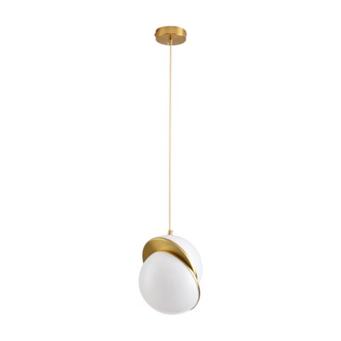 Lampa wisząca ORBITA biało złota 20 cm Lampa wisząca ORBITA biało złota 20 cm
