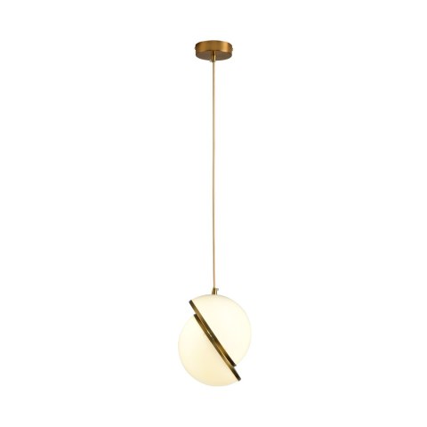 Lampa wisząca ORBITA biało złota 20 cm Lampa wisząca ORBITA biało złota 20 cm