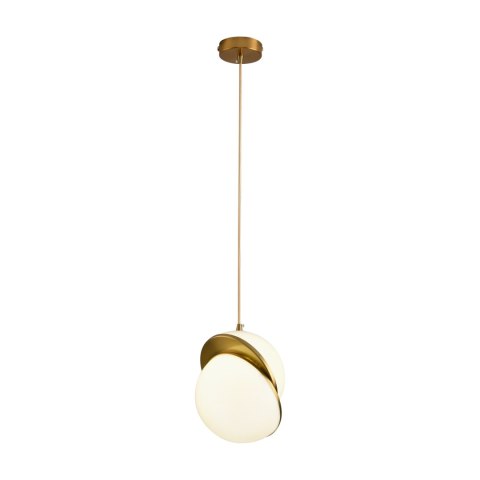 Lampa wisząca ORBITA biało złota 20 cm Lampa wisząca ORBITA biało złota 20 cm