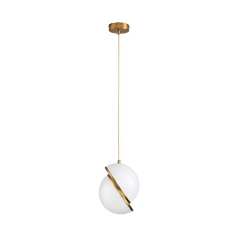 Lampa wisząca ORBITA biało złota 20 cm Lampa wisząca ORBITA biało złota 20 cm