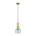 Lampa wisząca PASTELLO BLUE kolorowa 15 cm