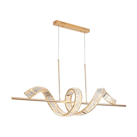 Lampa wisząca RITZ LED złota 150 cm Lampa wisząca RITZ LED złota 150 cm