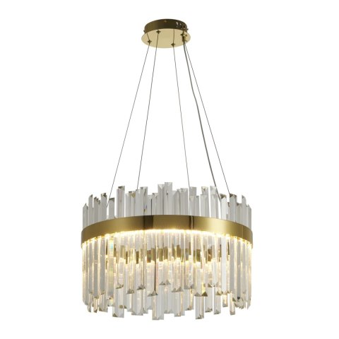 Lampa wisząca ROYAL LED kryształowa złota 50 cm Lampa wisząca ROYAL LED kryształowa złota 50 cm