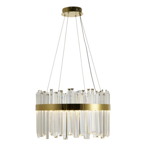 Lampa wisząca ROYAL LED kryształowa złota 50 cm Lampa wisząca ROYAL LED kryształowa złota 50 cm