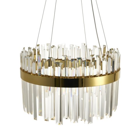 Lampa wisząca ROYAL LED kryształowa złota 50 cm Lampa wisząca ROYAL LED kryształowa złota 50 cm
