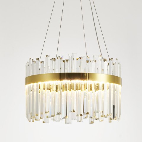 Lampa wisząca ROYAL LED kryształowa złota 50 cm Lampa wisząca ROYAL LED kryształowa złota 50 cm