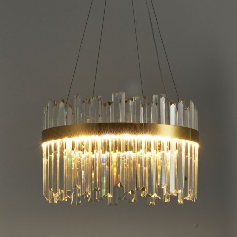 Lampa wisząca ROYAL LED kryształowa złota 50 cm Lampa wisząca ROYAL LED kryształowa złota 50 cm
