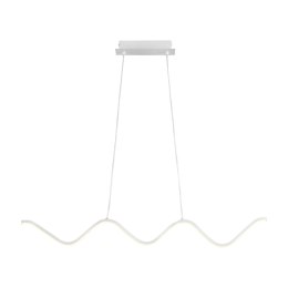 Lampa wisząca ZIGZAG LED biała 90 cm