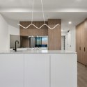 Lampa wisząca ZIGZAG LED biała 90 cm