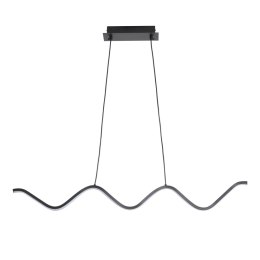 Lampa wisząca ZIGZAG LED czarna 90 cm
