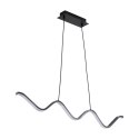 Lampa wisząca ZIGZAG LED czarna 90 cm