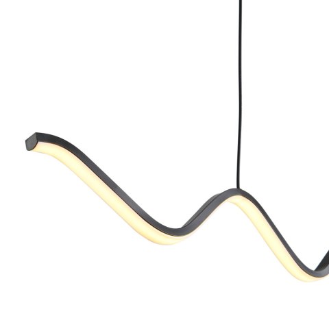 Lampa wisząca ZIGZAG LED czarna 90 cm Lampa wisząca ZIGZAG LED czarna 90 cm